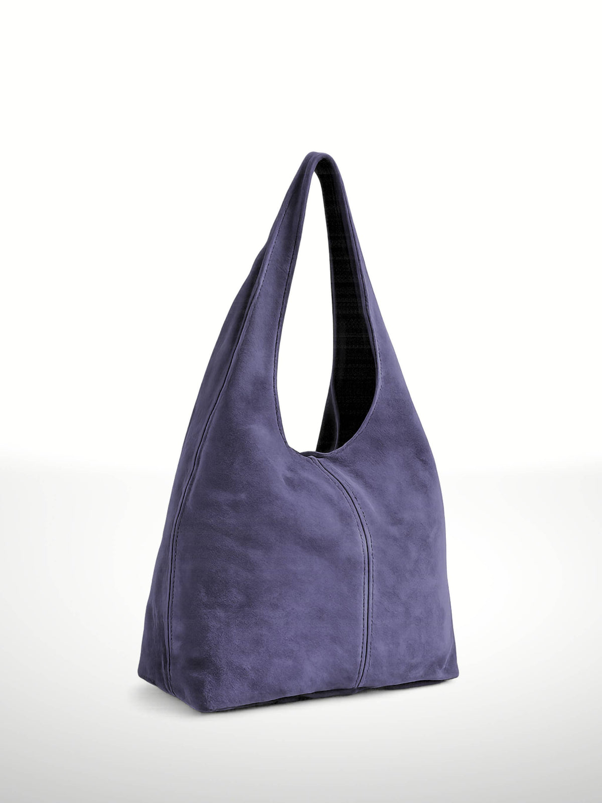 SILVIA - Suede leather bag: Olive green