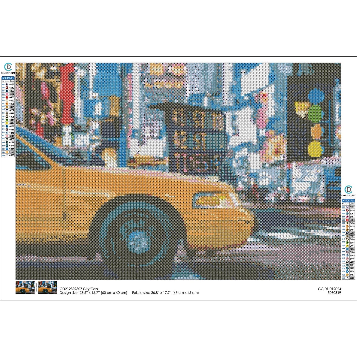 City Cab Diamond Painting Kit