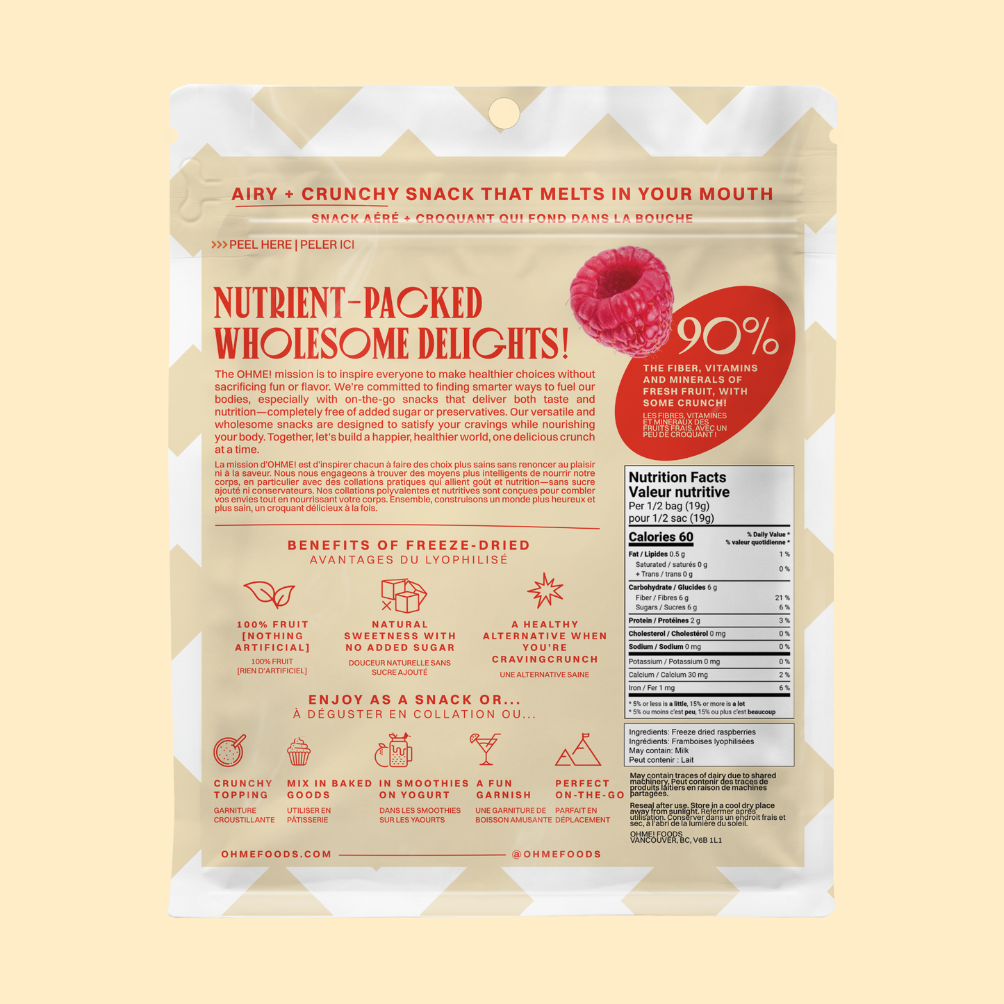 Freeze-Dried Raspberries (Whole)