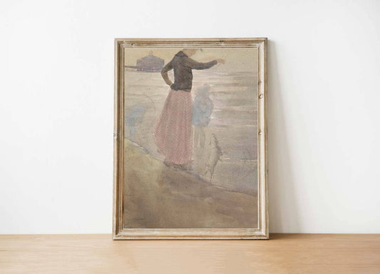 Watercolour Vintage Art Print: 8x10in