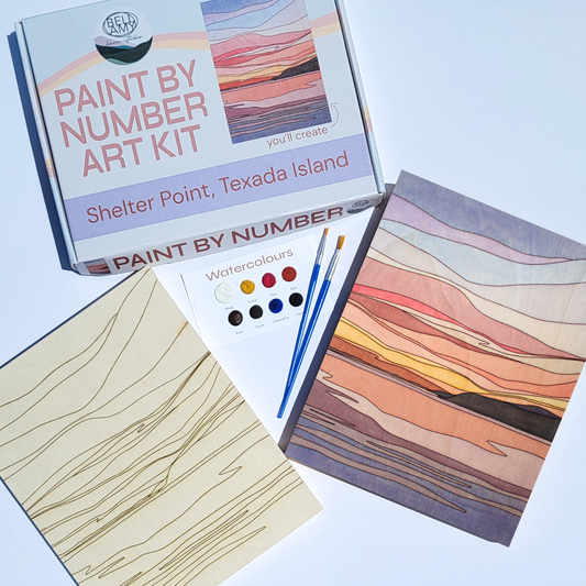 Paint By Number Art Kit - Shelter Point, Texada Island