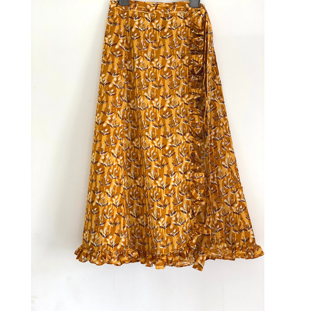 Wrap Skirt with ruffle