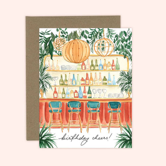 Tropical Birthday Cheers Card: Kraft