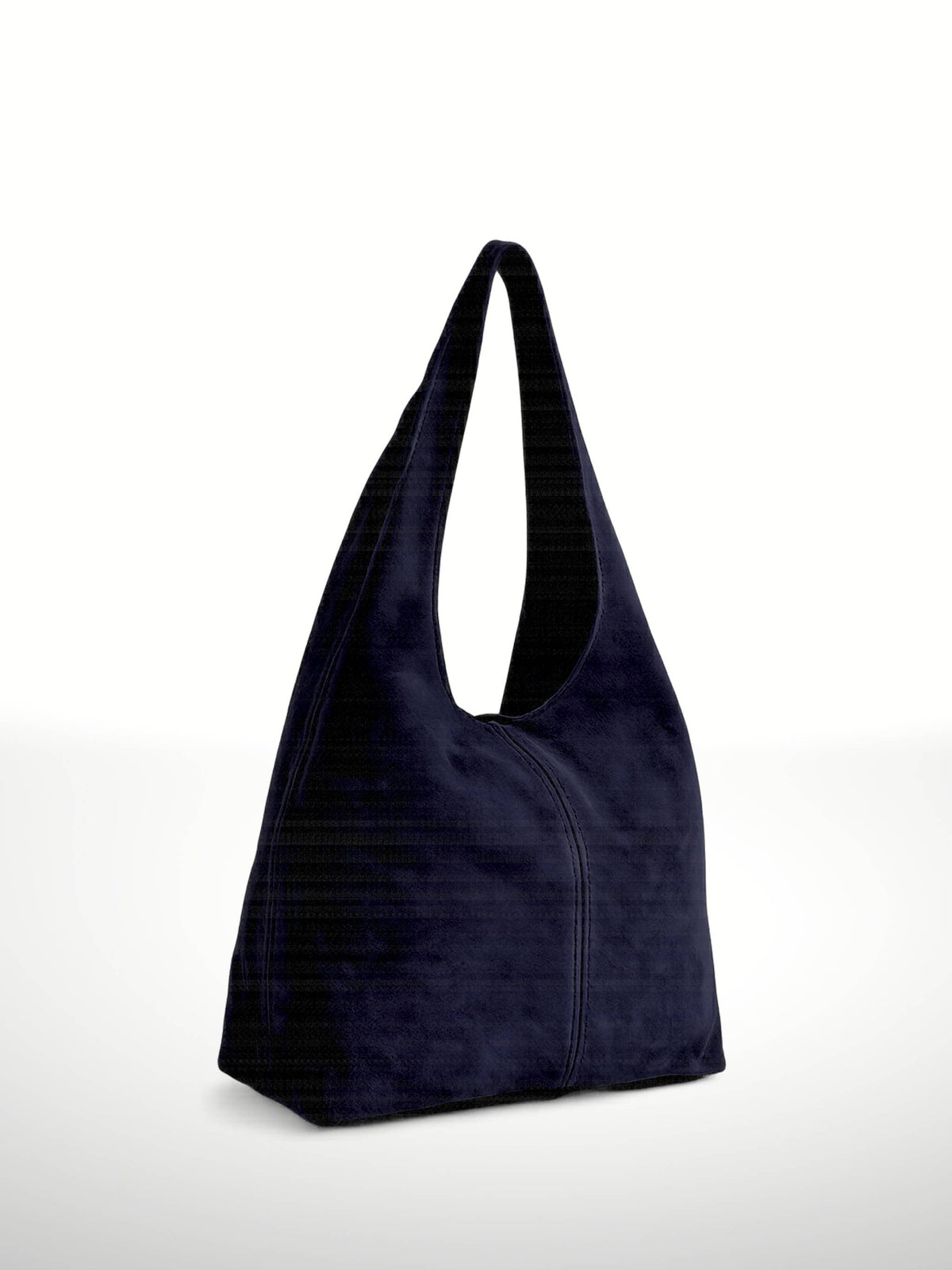 SILVIA - Suede leather bag: Wine red