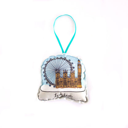 London snow globe ornament