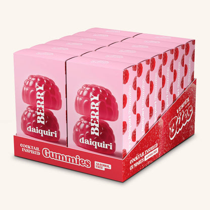 Berry Daiquiri Gummies, Chewy Candies, Alcohol-Free