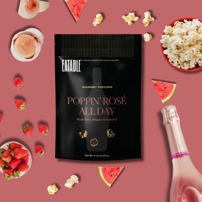 Mini Poppin' Rosé All Day - Gourmet Candied Popcorn
