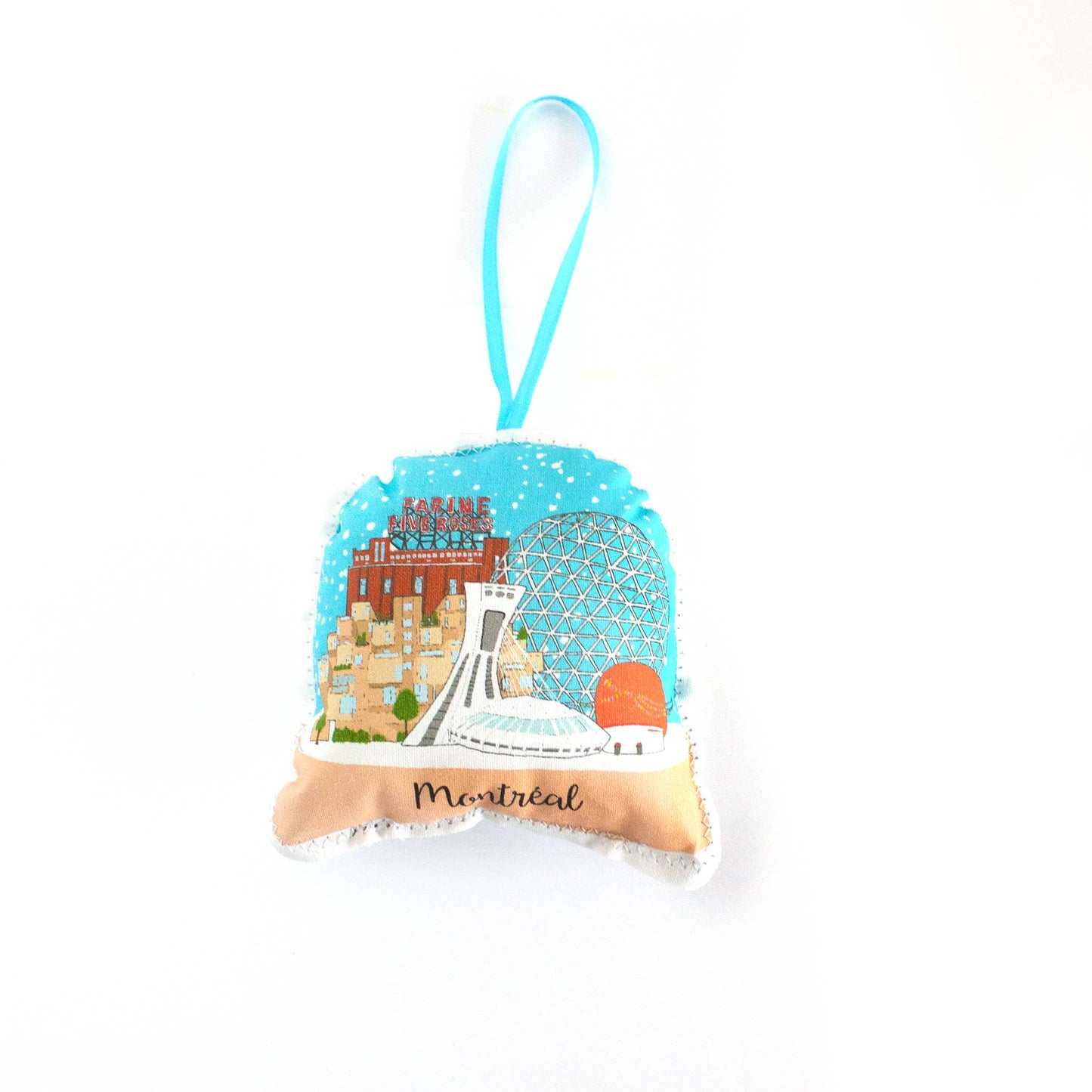 Montreal city snow globe ornament
