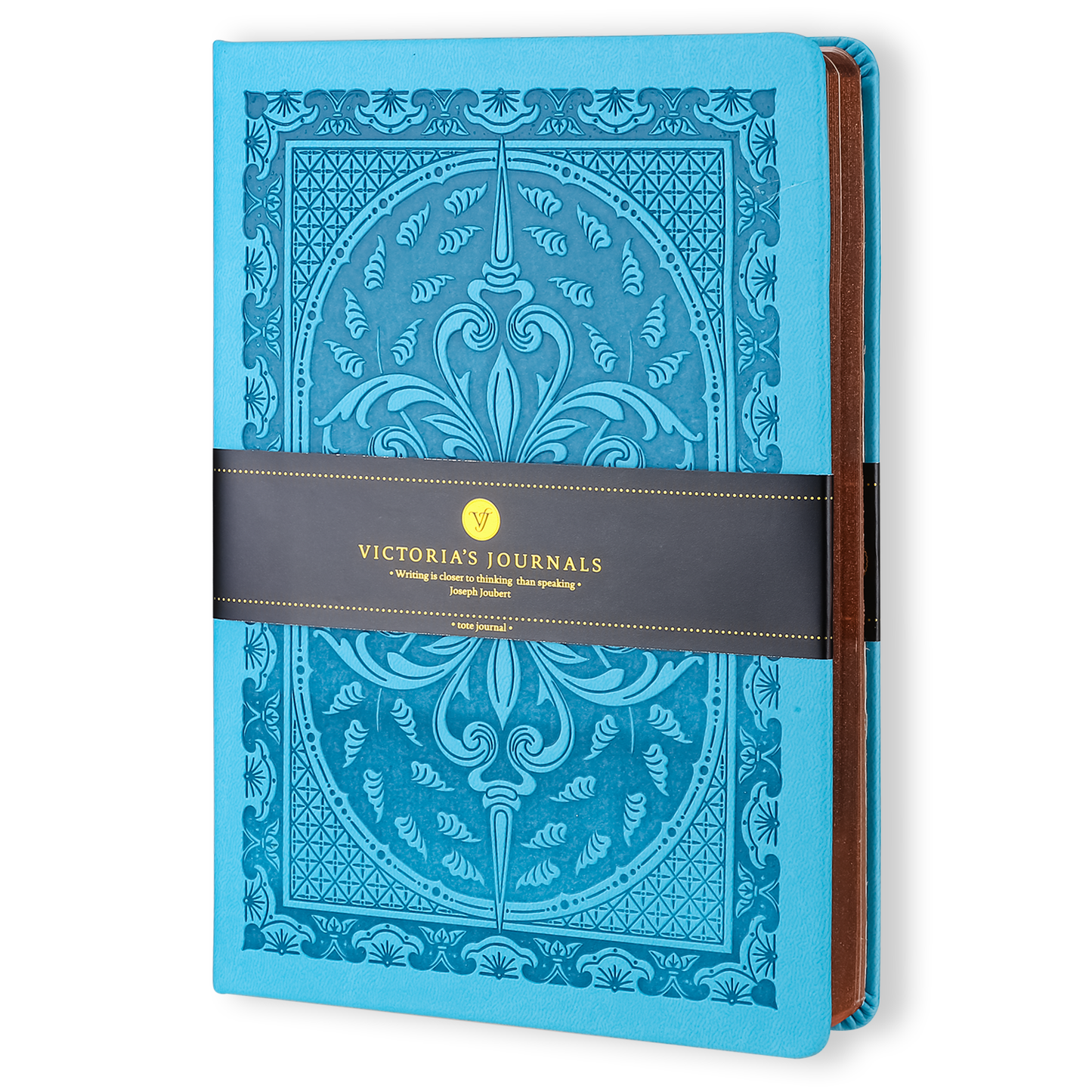 Victoria's Journals Vintage Style Diary/Notebook (Aqua Blue)