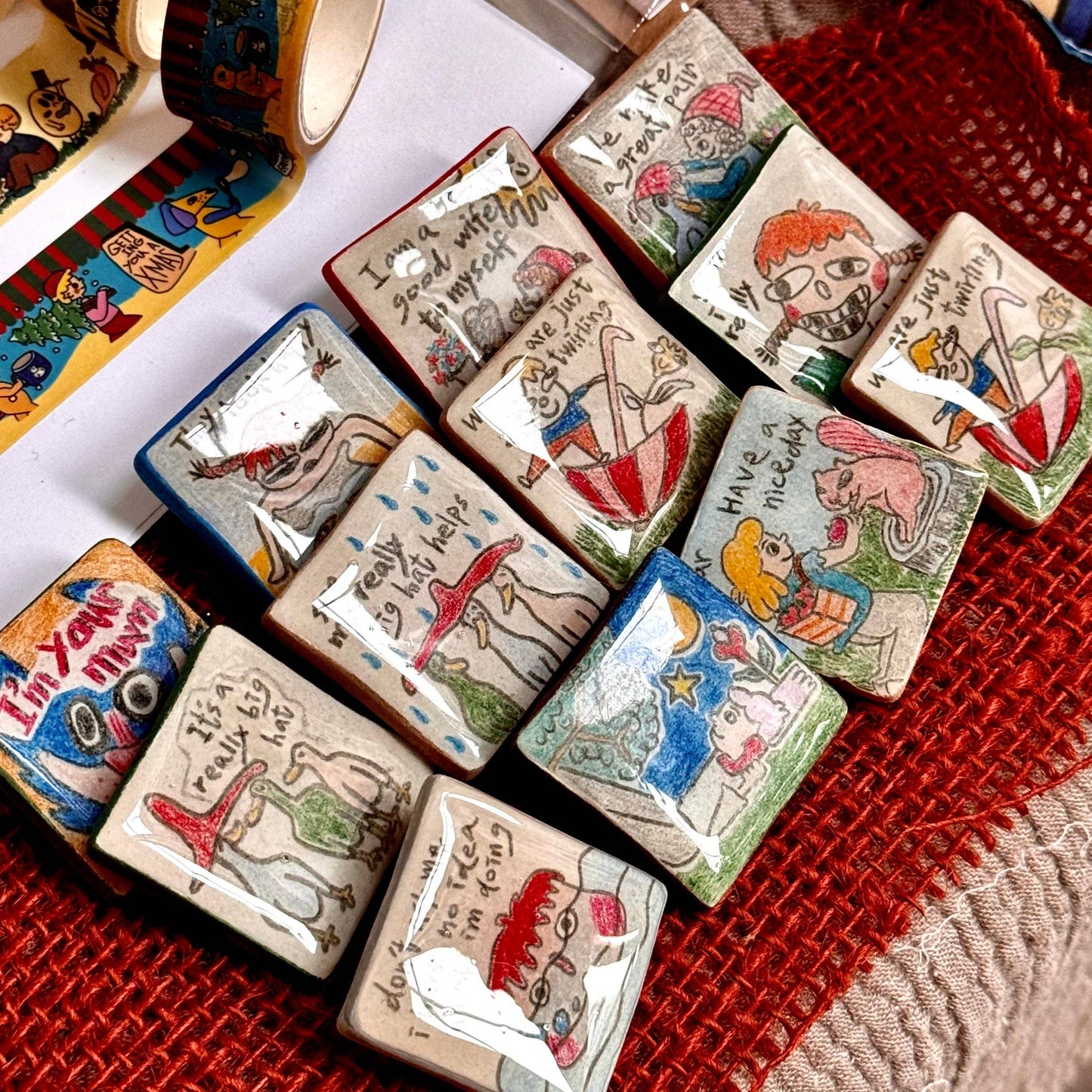 Handmade Clay Pins: We make a great pair