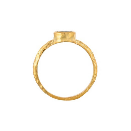 Emerald Gold Plated Ring