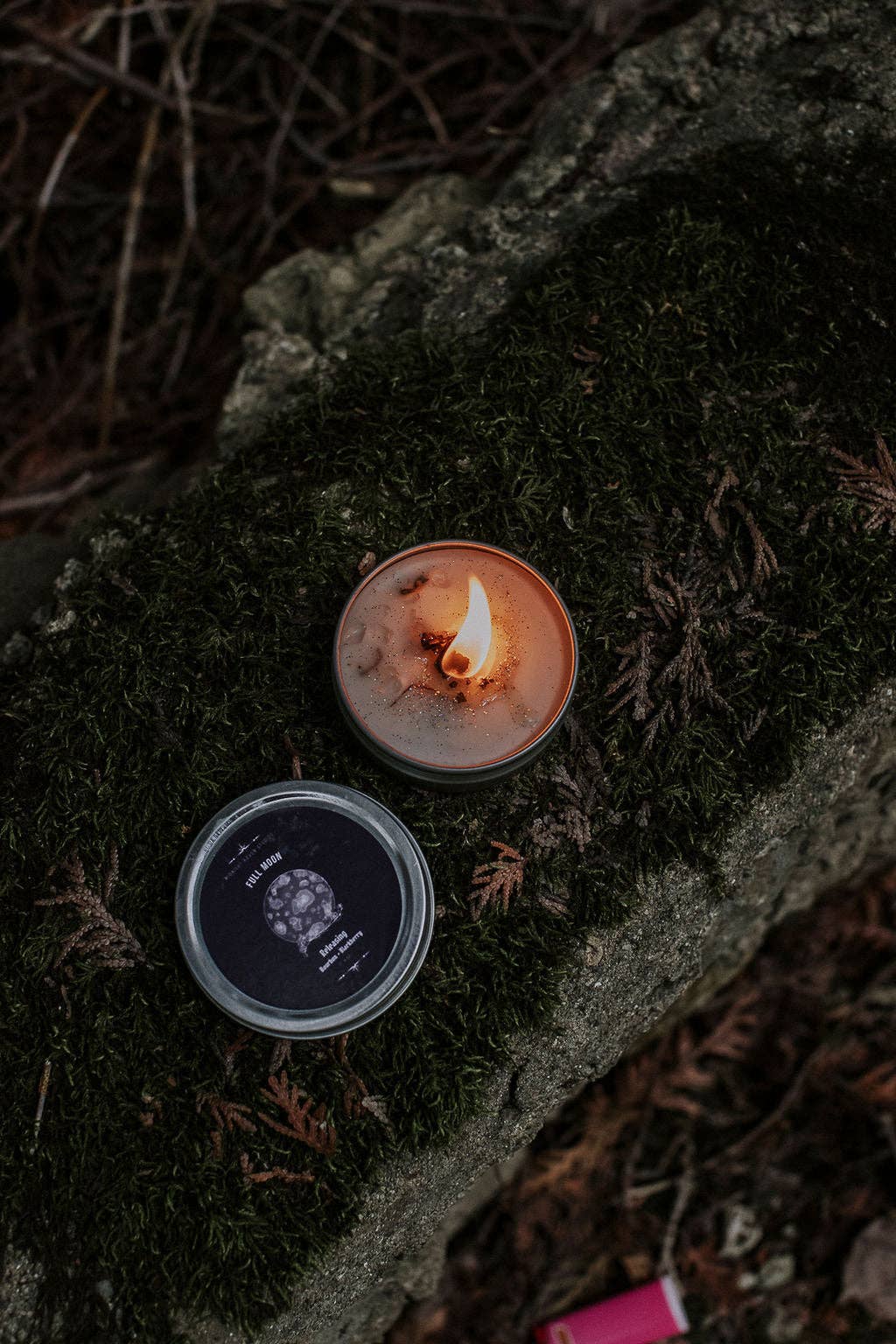 Full Moon Releasing Candle – Blackberry & Bourbon: 8oz Manifestation Candle