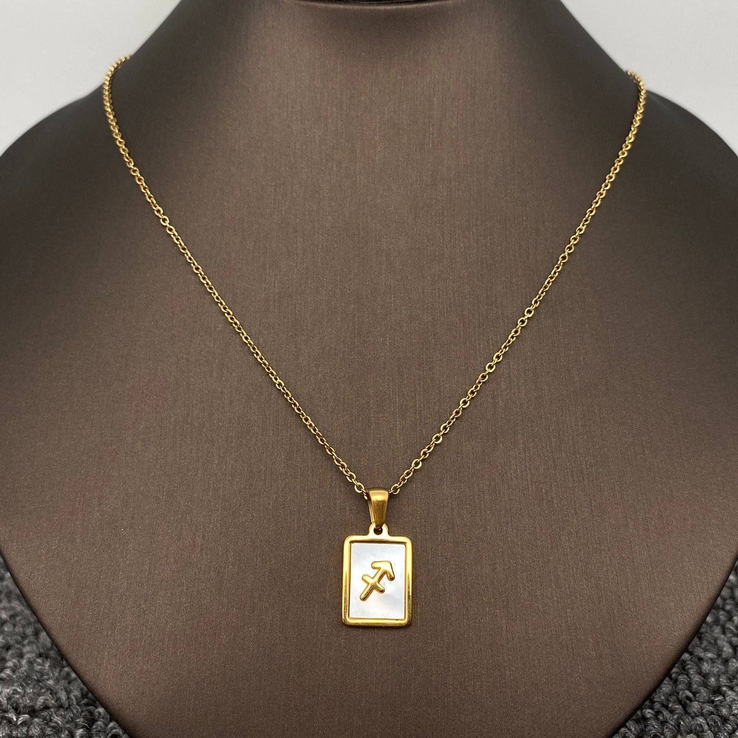 Zodiac  Square Necklace