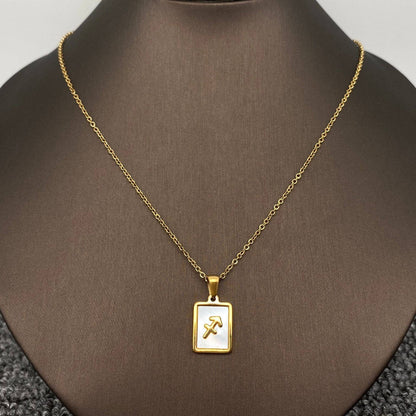 Zodiac  Square Necklace
