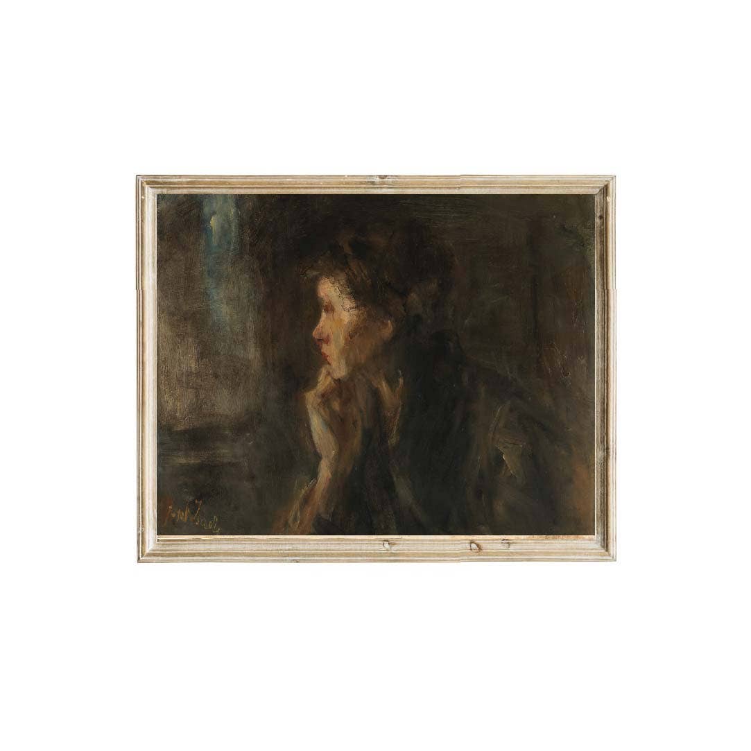 Vintage Portrait Print: 8x10in