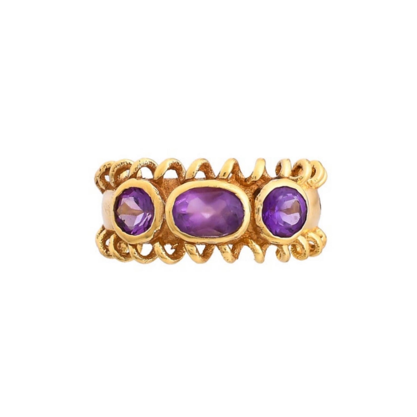 Amethyst Gold Ring