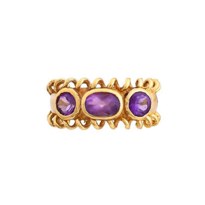Amethyst Gold Ring