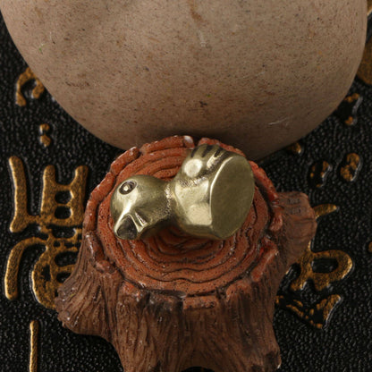 Brass Duck Ornaments Antique Bronze Crafts Miniature Model