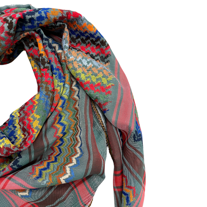 Teal Kuffiyeh Scarf