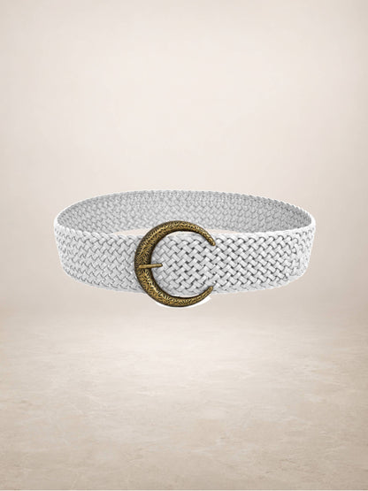 LIMIA - Leather belt: Mustard / + 100 cm