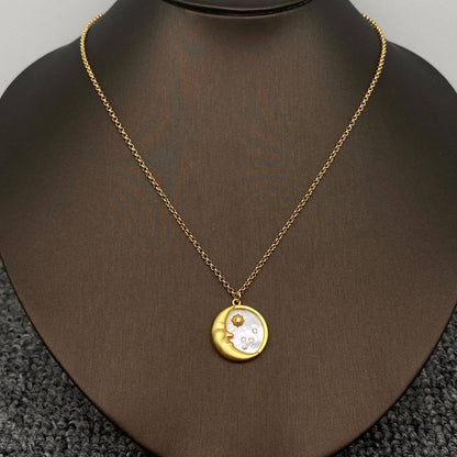 Moon and stars Charm Necklace