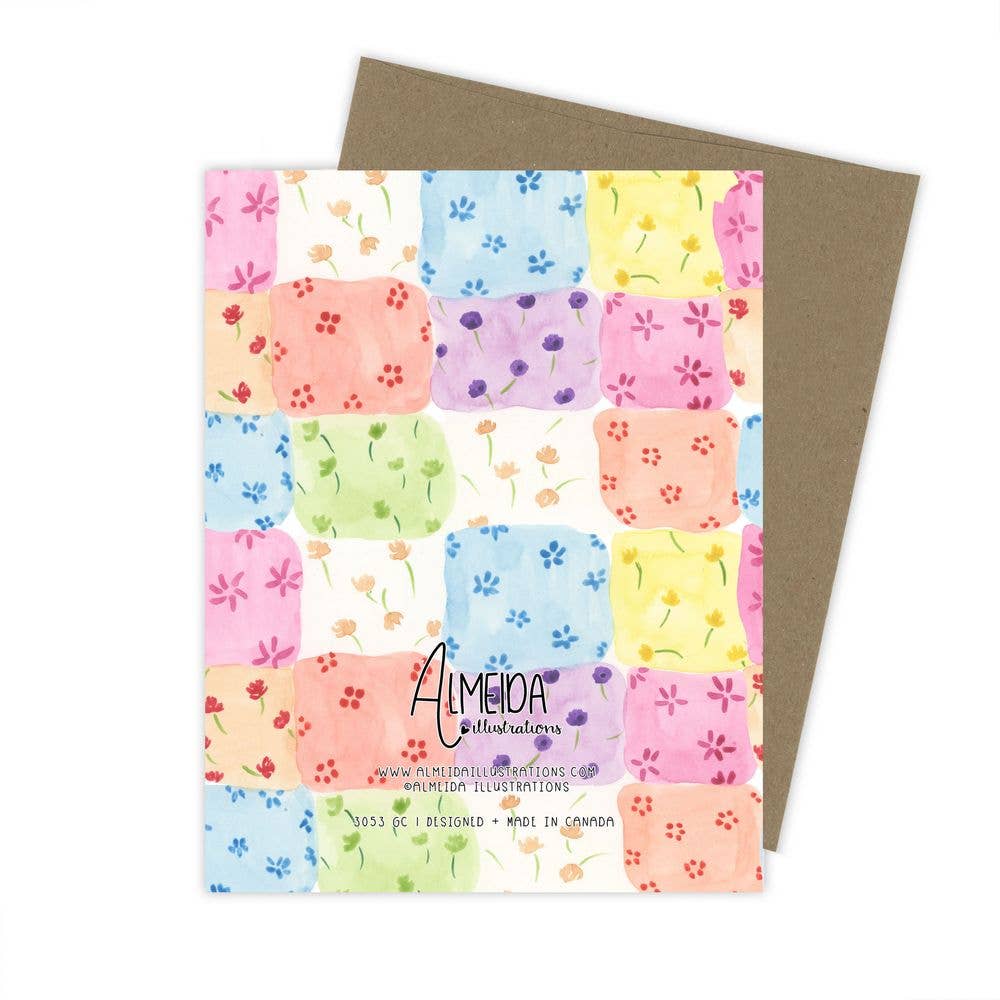 Patchwork Birthday Card | Children's Card: Kraft