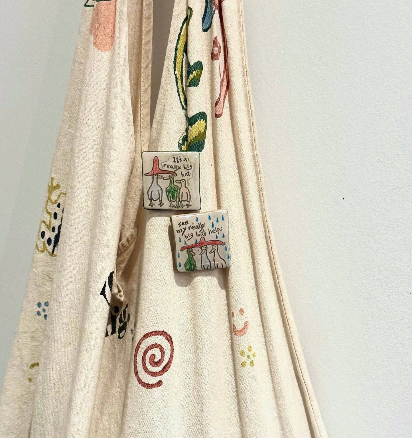 Handmade Clay Pins: We make a great pair