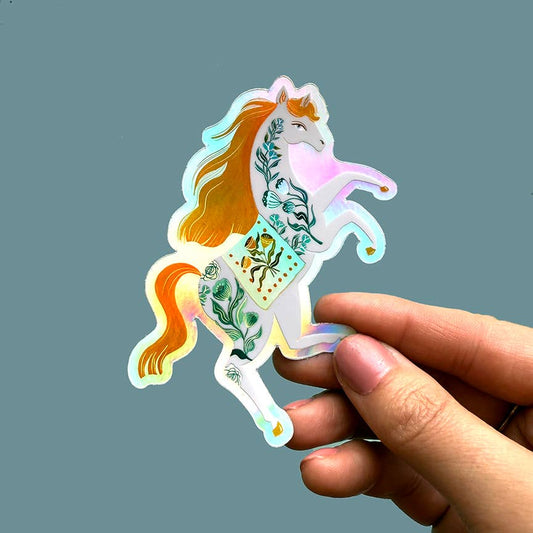 Horse Iridescent l Sticker - Folklore - Magical