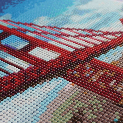 Golden Gate Bridge Diamond Painting Kit: 01 Multi